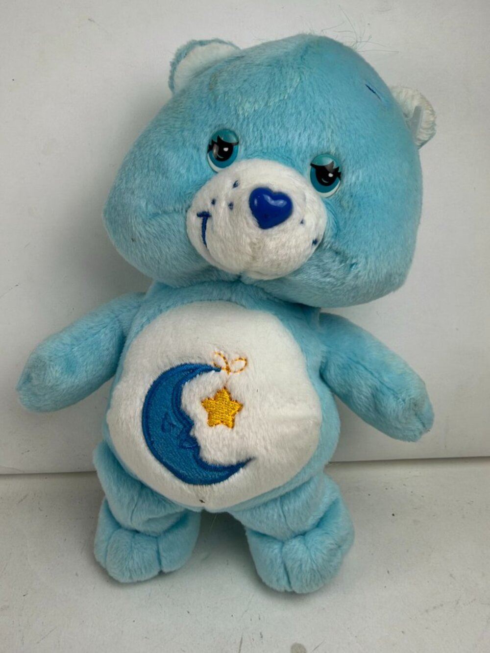 Care Bears 8" Bedtime Bear Plush Light Blue Moon Star Belly Toy